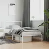 Image de vidaXL Cadre de lit métal sans matelas et tête de lit blanc 100x190 cm