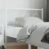 Image de vidaXL Tête de lit de remplacement métal blanc 100 cm