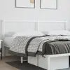 Image de vidaXL Tête de lit de remplacement métal blanc 193 cm