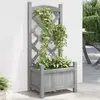 Image de vidaXL 40x30x90 cm gris bois massif de sapin
