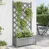 Image de vidaXL 75x35x150 cm gris bois massif de sapin
