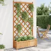 Image de vidaXL Jardinière Treillis Marron