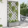 Image de vidaXL Jardinière avec treillis bois sapin
