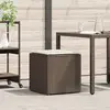 Image de vidaXL Boîte à coussins avec stockage Marron 50 x 50 x 50 cm polyrotin