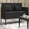 Image de vidaXL Banc résine tressée