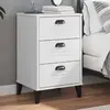 Image de VidaXL Table de chevet VIKEN - Blanc