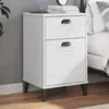 Image de VIDAXL VIKEN Table de chevet - Blanc