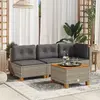 Image de vidaXL Table de jardin - Gris et Marron
