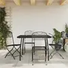 Image de VIDAXL Ensemble à manger de jardin Anthracite - 5 pcs