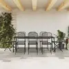Image de vidaXL Ensemble de jardin métal maille anthracite