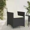Image de VIDAXL Chaise inclinable de jardin avec coussins - Résine tressée