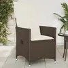 Image de vidaXL Chaise de jardin inclinable marron