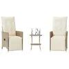 Image de vidaXL Ensemble de bistro 3 pcs - Beige