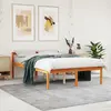 Image de vidaXL Lit pour personne âgée sans matelas 135x190 cm bois pin massif