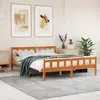 Image de vidaXL Cadre de lit sans matelas cire marron 150x200cm bois pin massif