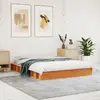 Image de vidaXL Cadre de lit sans matelas cire marron 120x200cm bois pin massif