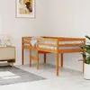Image de vidaXL Lit haut sans matelas cire marron 80x200 cm bois massif
