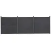 Image de vidaXL Ensemble de panneaux de clôture gris 526x186 cm WPC