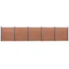 Image de vidaXL Ensemble de panneaux de clôture marron 872x186 cm WPC