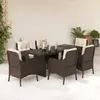 Image de VidaXL Ensemble jardin 7 pcs - Marron