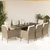 Image de VIDAXL Ensemble beige - Poly rotin
