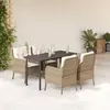 Image de vidaXL Ensemble à manger de jardin 5 pcs - Beige