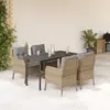 Image de VidaXL Ensemble à manger de jardin 5 pcs - Beige