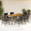 Image de VIDAXL Ensemble de jardin rotin 7 pcs - Gris