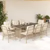Image de VIDAXL Ensemble à Manger de Jardin 9 Pièces Beige