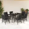 Image de VIDA XL Ensemble à manger de jardin coussins 7 pcs