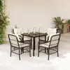 Image de vidaXL Ensemble à manger de jardin 5 pcs - Marron