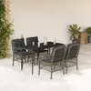 Image de Ensemble à manger jardin 5 pcs gris