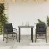 Image de VIDAXL Ensemble Bistro 3 pcs - Coussins gris