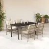 Image de Ensemble à manger VIDAXL - 5 pcs - Coussins beiges