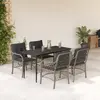 Image de vidaXL Ensemble à manger 5 pcs - Gris