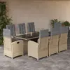 Image de VIDAXL Ensemble à manger de jardin - Beige