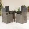 Image de vidaXL Ensemble à manger de jardin 5 pcs - Gris