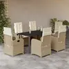 Image de vidaXL Ensemble à manger 7 pcs avec coussins