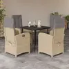Image de Ensemble à manger VIDAXL - 5 pcs - Coussins beige