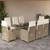 Image de vidaXL Ensemble à manger de jardin - Beige