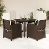 Image de VIDAXL Ensemble à manger de jardin 5 pcs Marron