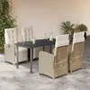 Image de VIDAXL Ensemble à manger de jardin 5pcs Beige