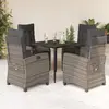 Image de vidaXL Ensemble à manger 5 pcs Gris