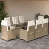 Image de vidaXL Ensemble de jardin Poly rotin - Beige