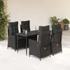 Image de Ensemble à manger de jardin vidaXL - 5 pcs noir