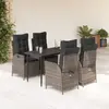 Image de Vidaxl vidaXL Ensemble à manger de jardin 5 pièces avec coussins - Gris