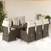Image de vidaxl Ensemble à manger de jardin 9 pcs - Marron