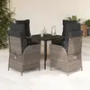 Image de VIDAXL Ensemble à manger de jardin 5 pcs Gris
