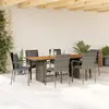 Image de VidaXL Ensemble de jardin 7 pcs Gris Rotin