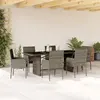 Image de VIDAXL Ensemble à manger de jardin 7 pcs - Gris rotin